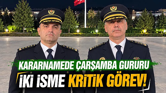 Çarşamba'lı emniyetçiler Varol ve Atay yeni kararname ile müdür oldu