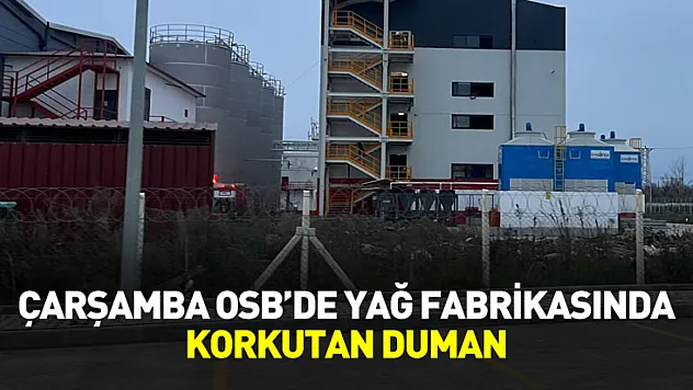Çarşamba OSB'de Yağ Fabrikasında Korkutan Duman