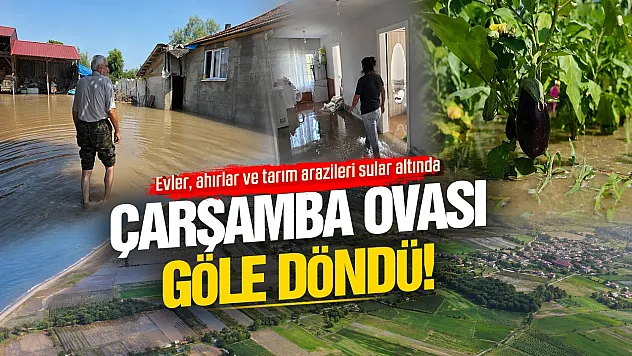 Çarşamba Ovası göle döndü!