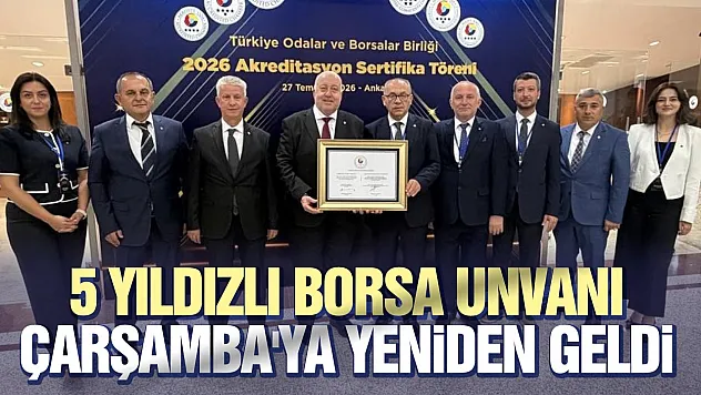 Çarşamba Ticaret Borsası yeniden
