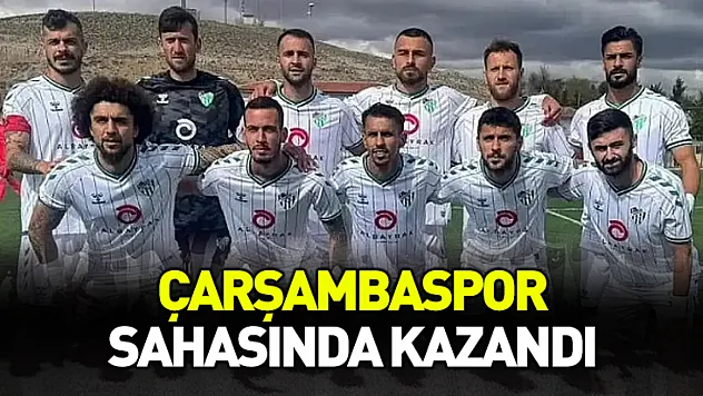 Çarşambaspor sahasında kazandı