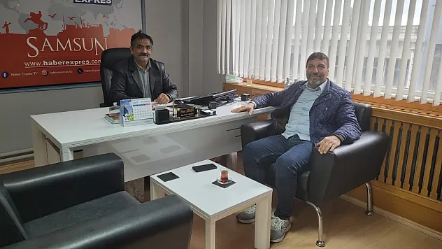 Çarşambaspor'un unutulmaz isminden Gazeteci Şeker'e ziyaret