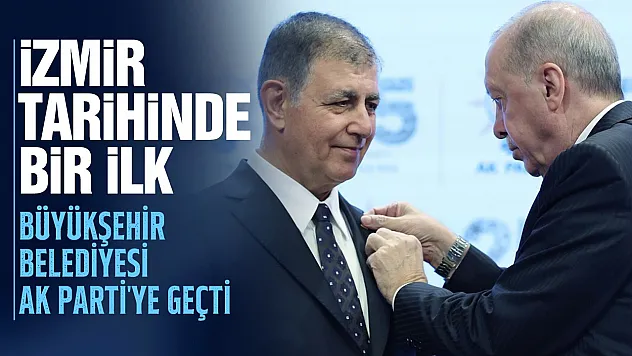 Cemil Tugay AK Parti'ye katıldı Erdoğan rozetini taktı