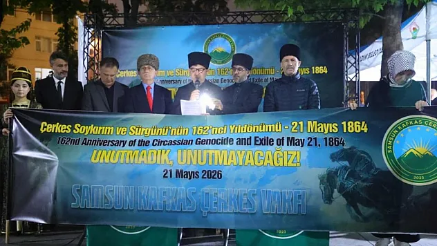 Çerkes Soykırımı ve Sürgünü Samsun'da Unutulmadı