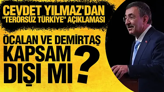 Cevdet Yılmaz'dan 'Terörsüz Türkiye' Açıklaması