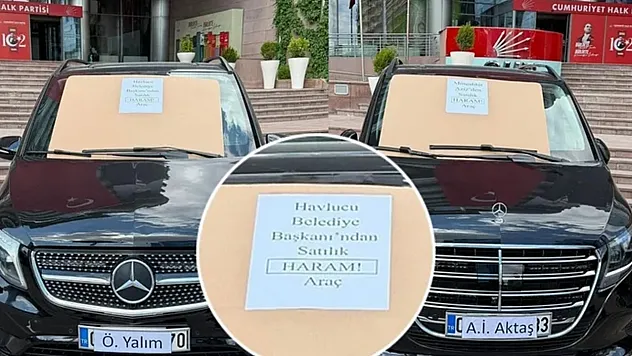 CHP'de 2 araç haram ibaresiyle satışa çıkarıldı