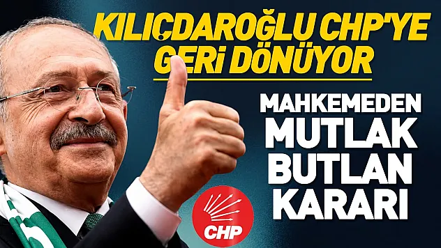 CHP Kurultay Davasında Kritik Gelişme: Mahkemeden 'Mutlak Butlan' Kararı
