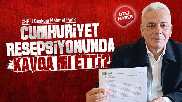 CHP Samsun İl Başkanı Mehmet Pank, 29 Ekim Cumhuriyet resepsiyonunu karıştırmış!