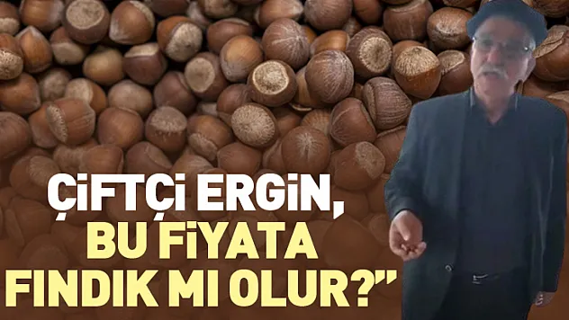 Çiftçi Ergin, 'Bu fiyata fındık mı olur?'