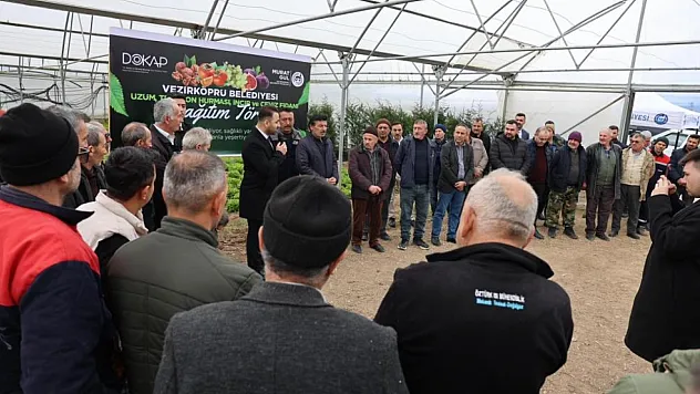 Çiftçilere 12 bin 500 meyve fidanı dağıtıldı