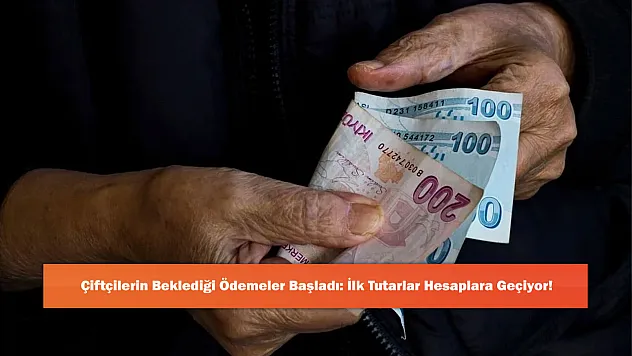 Çiftçilerin Beklediği Ödemeler Başladı: İlk Tutarlar Hesaplara Geçiyor!