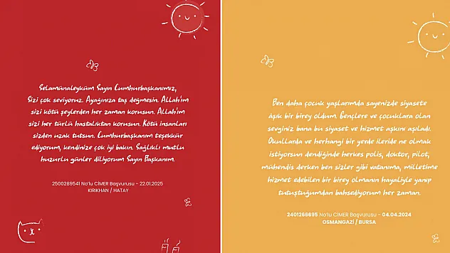 CİMER'e yansıyan çocuk projeleri