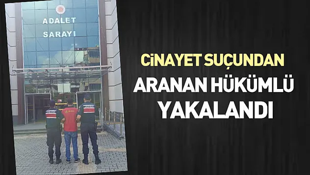 Cinayet suçundan aranan hükümlü yakalandı