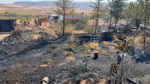 Çorum'da Bahçesindeki kuru otları yakarken alevlerin arasında kalarak hayatını kaybetti