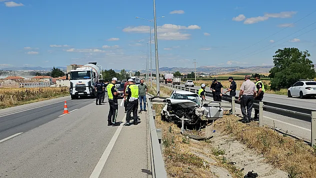 Çorum'da korkutan kaza: 1 yaralı