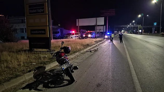 Çorum'da motosiklet köpeğe çarptı: 2 yaralı