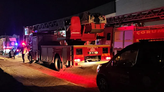 Çorum'da yangın çıkan evde maddi hasar oluştu
