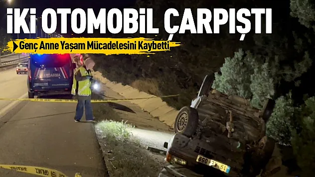 Çorum Samsun yolundaki trafik kazasında anne hayatını kaybetti iki çocuğu yaralandı