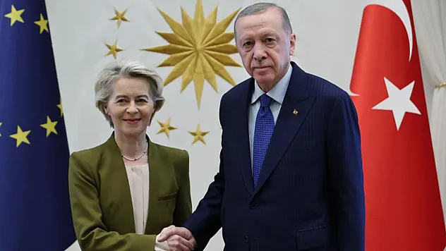 Cumhurbaşkanı Erdoğan, AB Komisyonu Başkanı Leyen ile görüştü