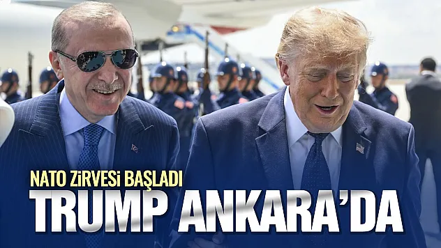 Cumhurbaşkanı Erdoğan, ABD Başkanı Trump'ı Ankara'da karşıladı