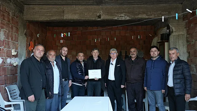 Cumhurbaşkanı Erdoğan'dan teşekkür belgesi