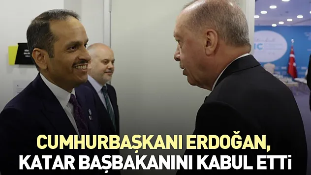 Cumhurbaşkanı Erdoğan, Katar Başbakanını kabul etti