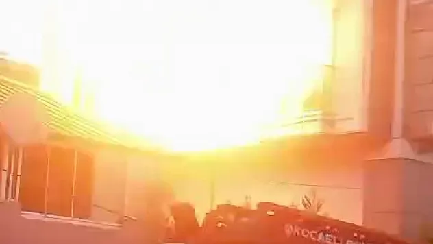 Darıca'da yangın sırasında patlama paniği