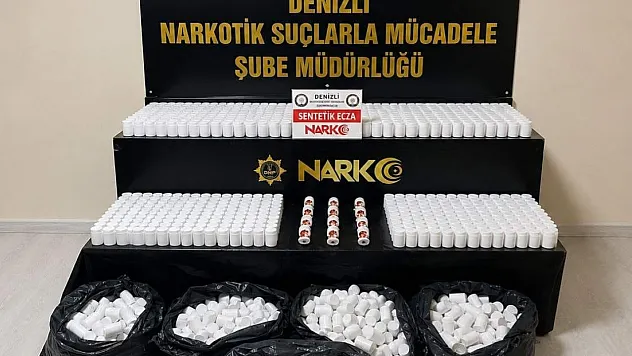 Denizli'de 104 bin sentetik hap ele geçirildi: 4 kişi tutuklandı