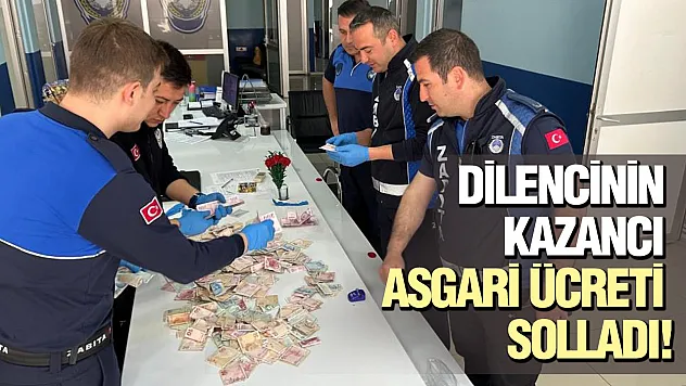 Dilencinin kazancı asgari ücreti solladı!