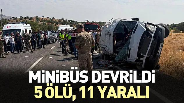 Diyarbakır Lice'de feci minibüs kazası
