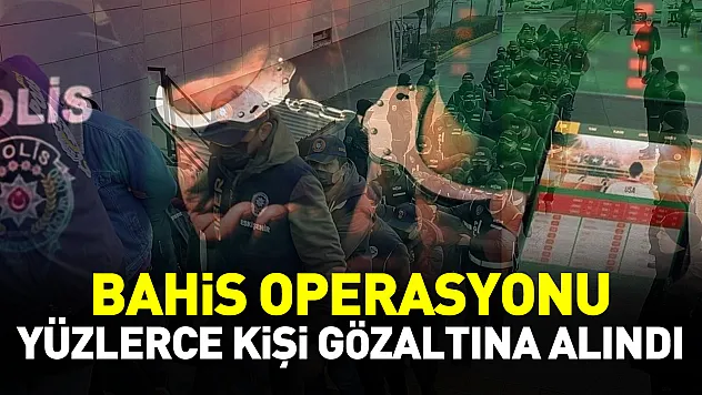 Diyarbakır merkezli 41 ilde eş zamanlı bahis operasyonu
