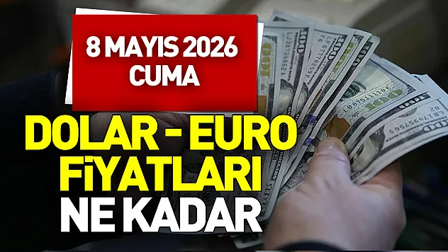 Dolar kaç TL oldu, Euro ne kadar? 8 Mayıs Cuma döviz piyasası