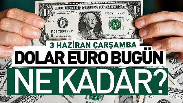 Dolar kaç TL oldu, Euro ne kadar? (3 Haziran Çarşamba Döviz Kurları)