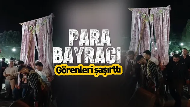 Düğünlerde 'Para Bayrağı' geleneği sürdürülüyor