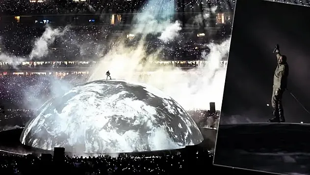 Dünyanın üstünde rap yaptı, 118 bin kişi eşlik etti