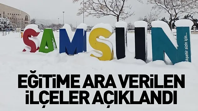 Eğitime Ara Verilen İlçeler Açıklandı