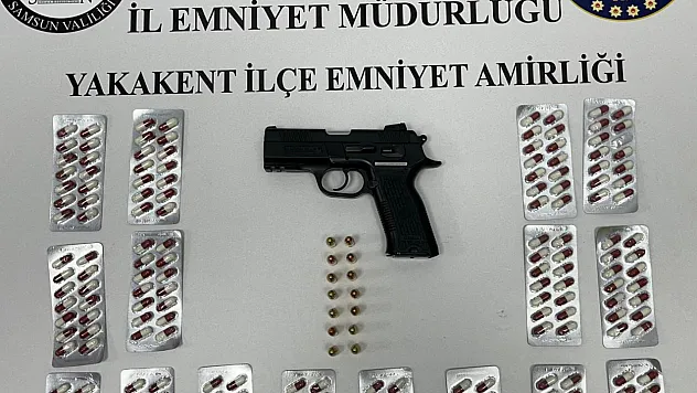 Ekipler uyuşturucu ve ruhsatsız silah ele geçirdi
