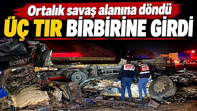 Elazığ-Malatya yolunda faciа: 3 tır çarpıştı