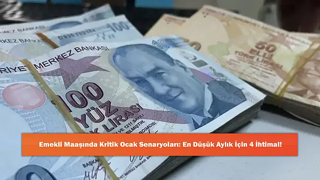 Emekli Maaşında Kritik Ocak Senaryoları: En Düşük Aylık İçin 4 İhtimal!