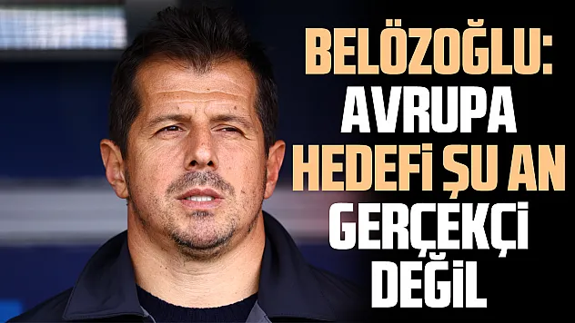 Emre Belözoğlu: Kasımpaşa'nın Avrupa hedefi için zamana ihtiyacı var
