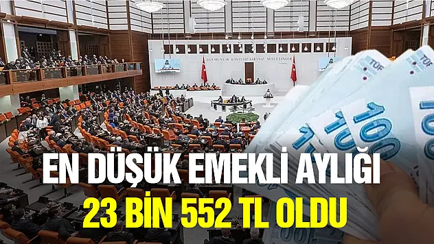 En düşük emekli aylığı 23 bin 552 TL oluyor: Düzenleme komisyondan geçti