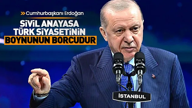 Erdoğan'dan yeni anayasa mesajı