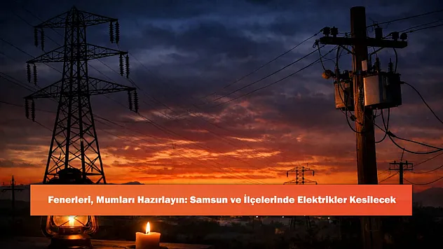 Fenerleri, Mumları Hazırlayın: Samsun ve İlçelerinde Elektrikler Kesilecek