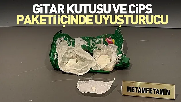Gitar Kutusu ve Cips Paketi İçinde Uyuşturucu