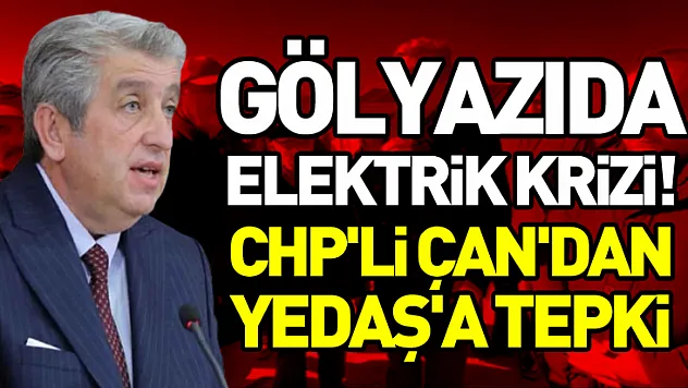 Gölyazıda elektrik krizi! CHP'li Çan'dan YEDAŞ'A tepki