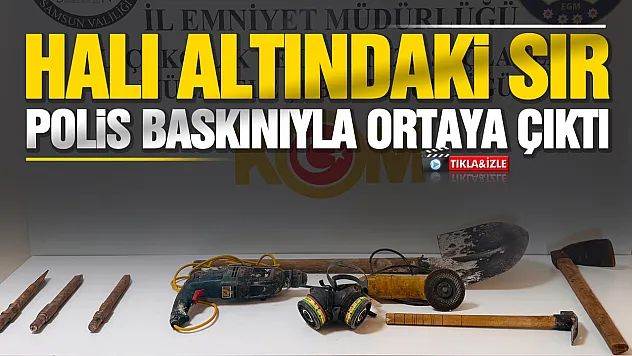 Halı Altındaki Gizli Geçit Kaçak Kazıya Çıktı