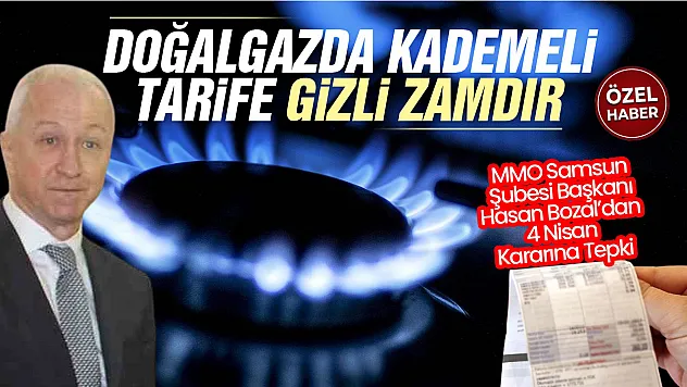 Hasan Bozal, 'Doğalgazda kademeli tarife gizli zamdır'