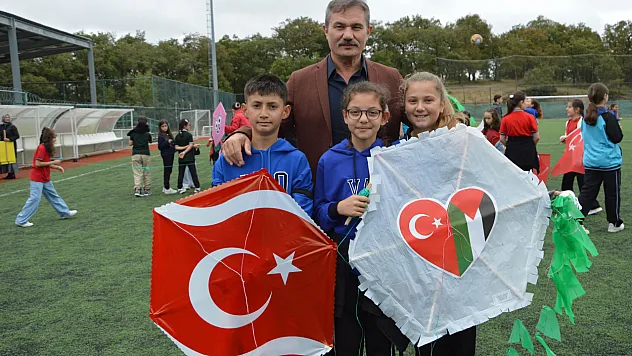 Havza'da gökyüzü Filistinli çocuklar için renklendi