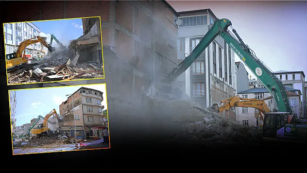 Havza'da iş yeri yıkımları tamamlandı