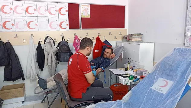 Havza'da okuldan kan bağışı seferberliği